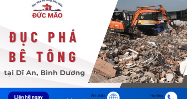 Giải phóng mặt bằng nhanh chóng với dịch vụ đục phá bê tông Dĩ An, Bình Dương